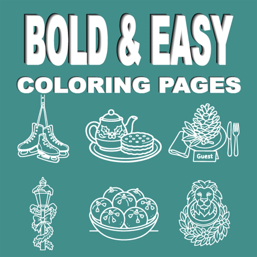 Cozy Christmas and Holidays Coloring Book