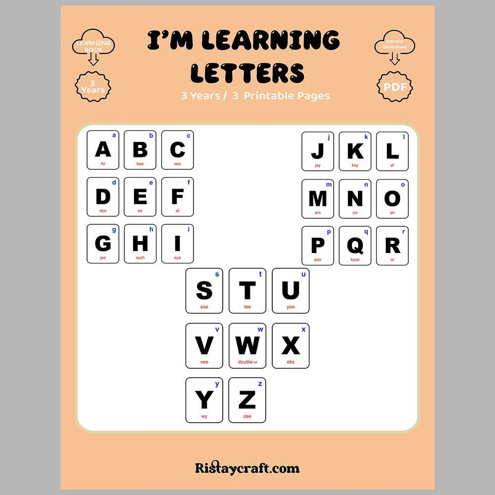 I Am Learning Letters – Suitable for Use with Classic-Themed Flashcards