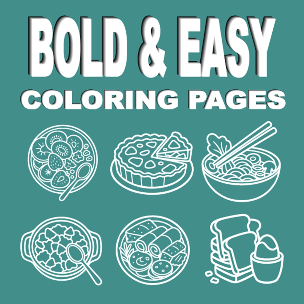 Cozy Kitchen and Food Coloring Book