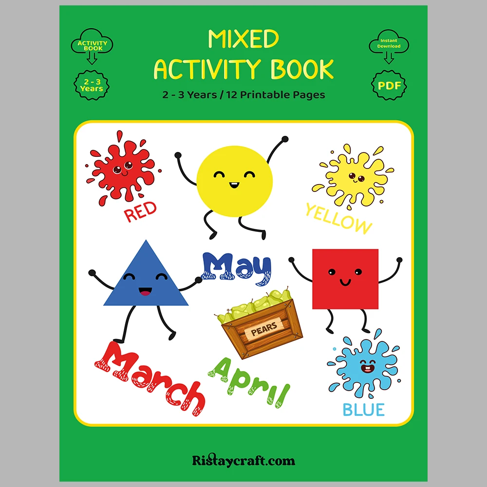 “Learning Basic Concepts for 3-Year-Olds” Pages