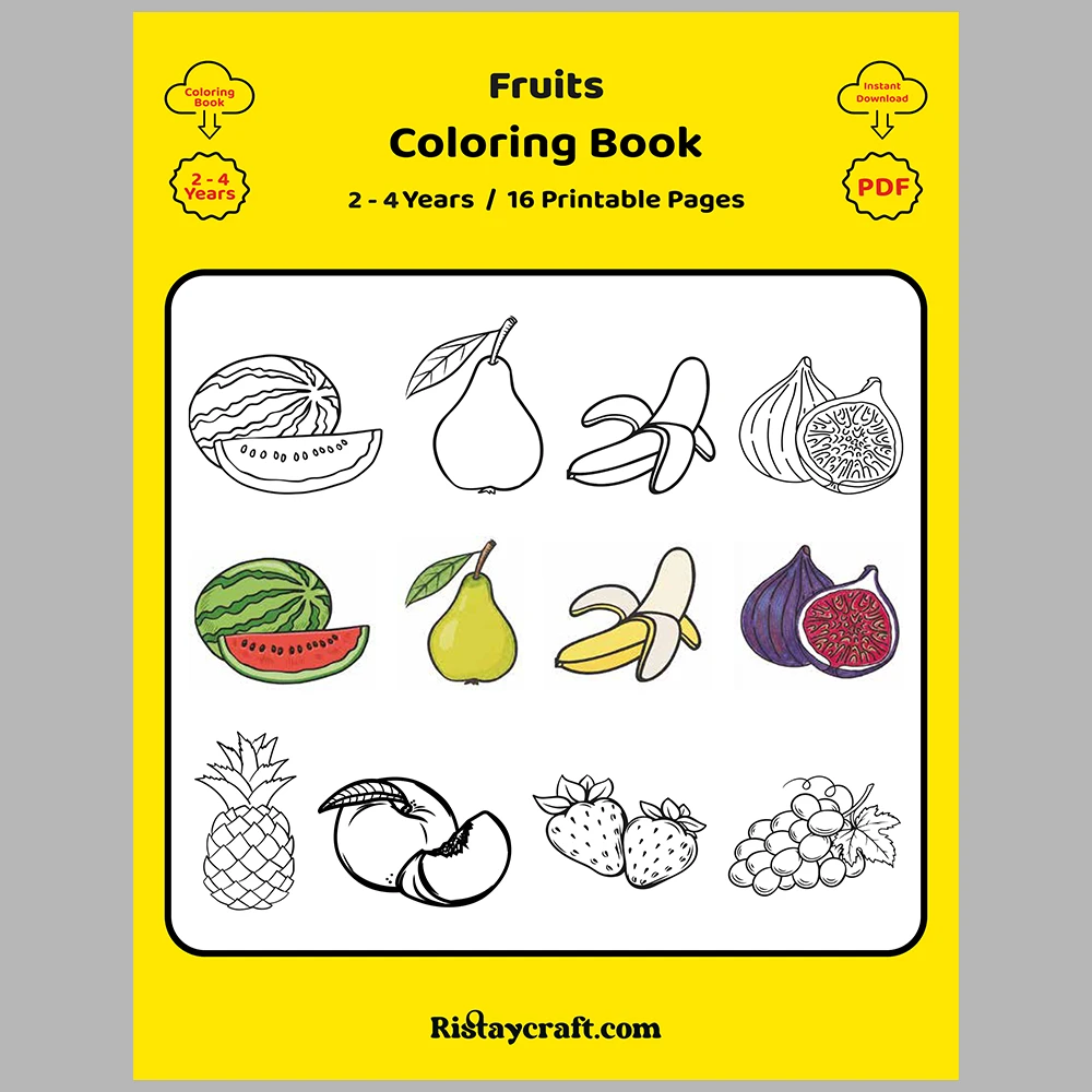 Fruits Coloring / With Reference Image