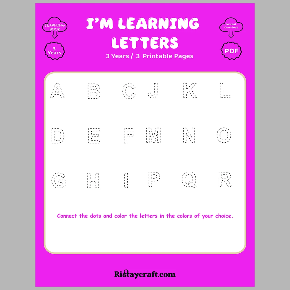 I’m Learning the Letters Uppercase Writing Practice