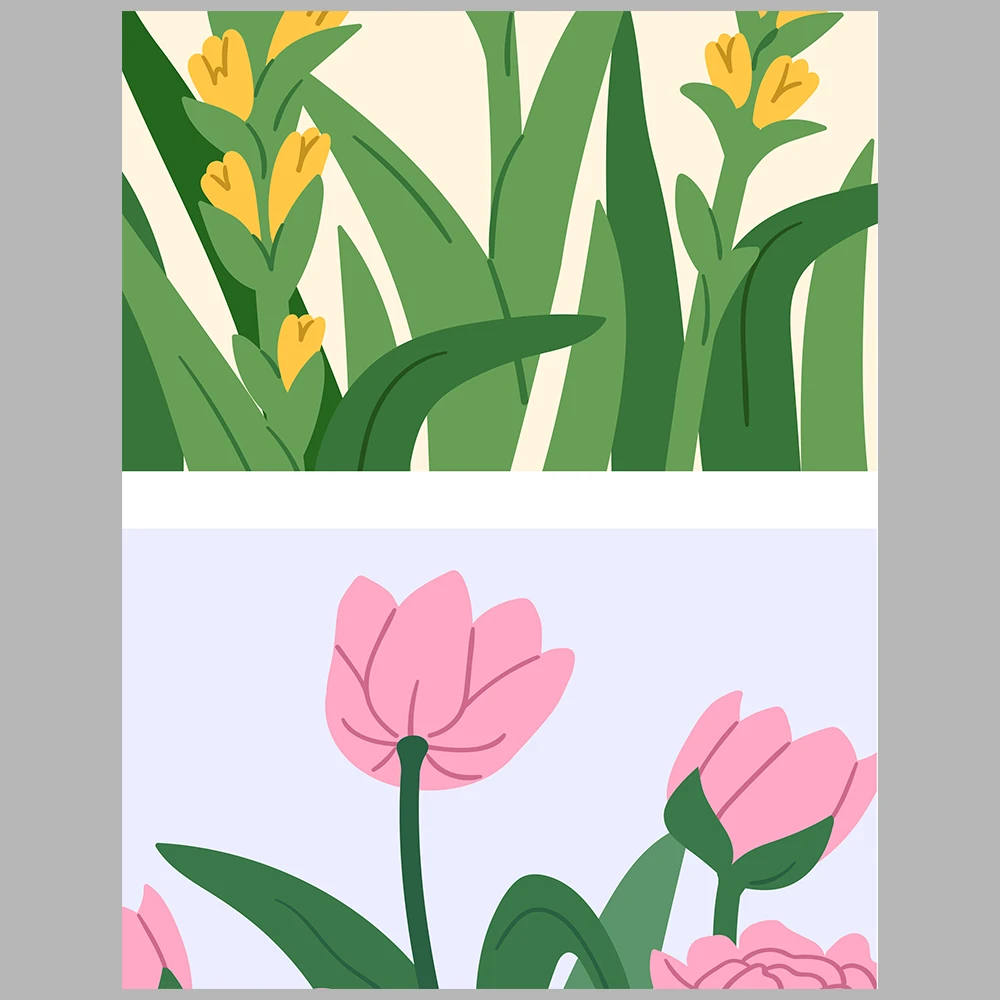 floral-themed posters