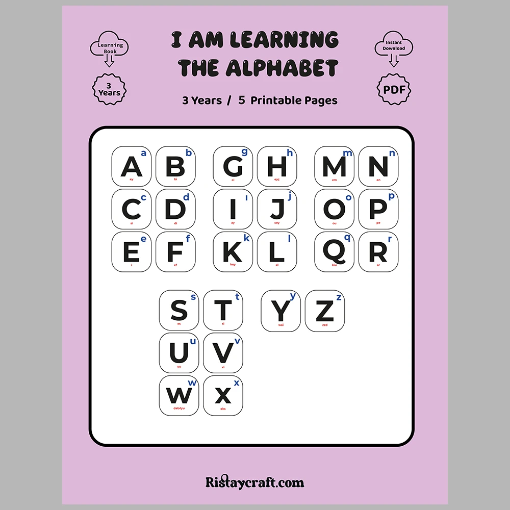 Learning the Alphabet – Suitable for Use with Classic-Themed Flashcards