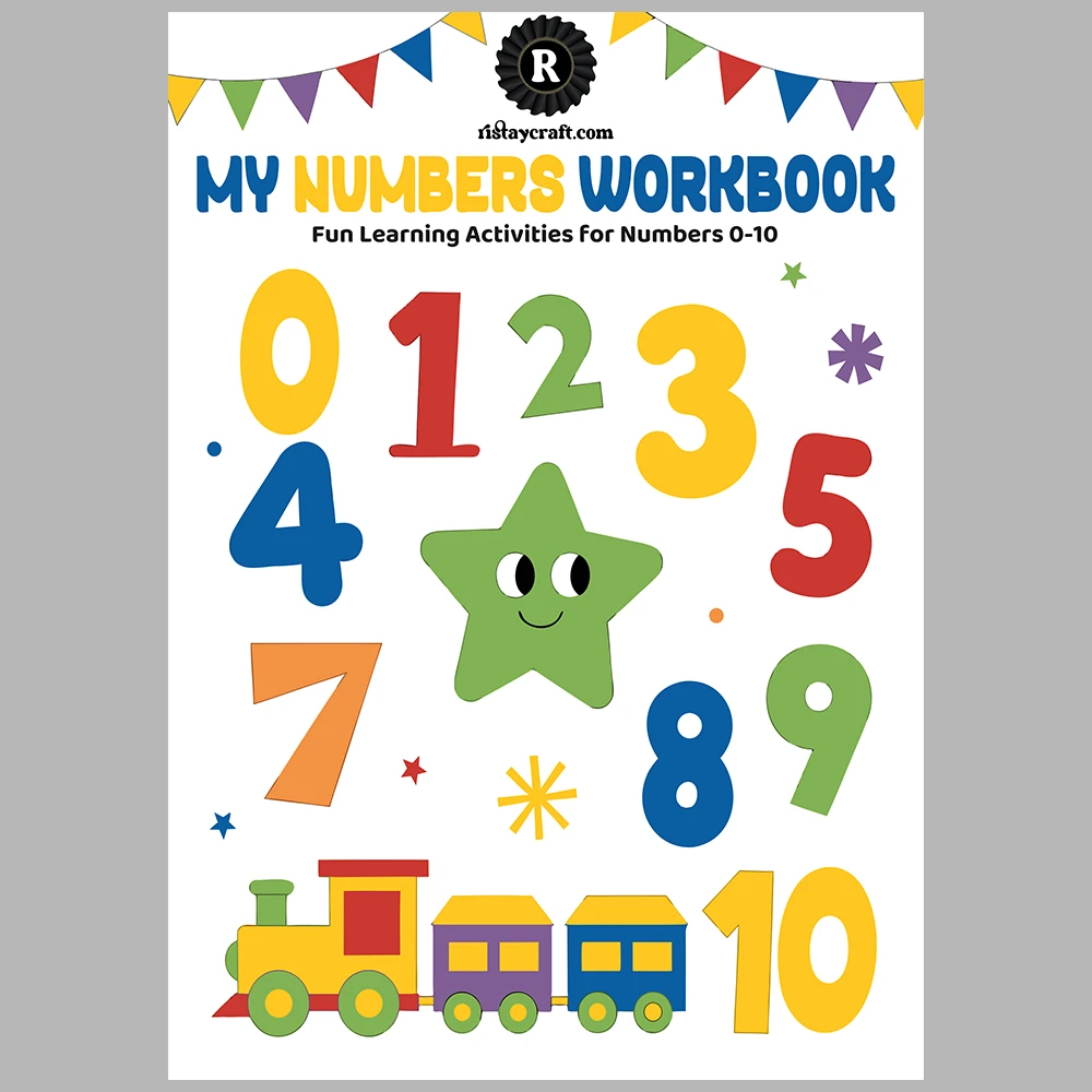 I am learning numbers – I am drawing – I am coloring.