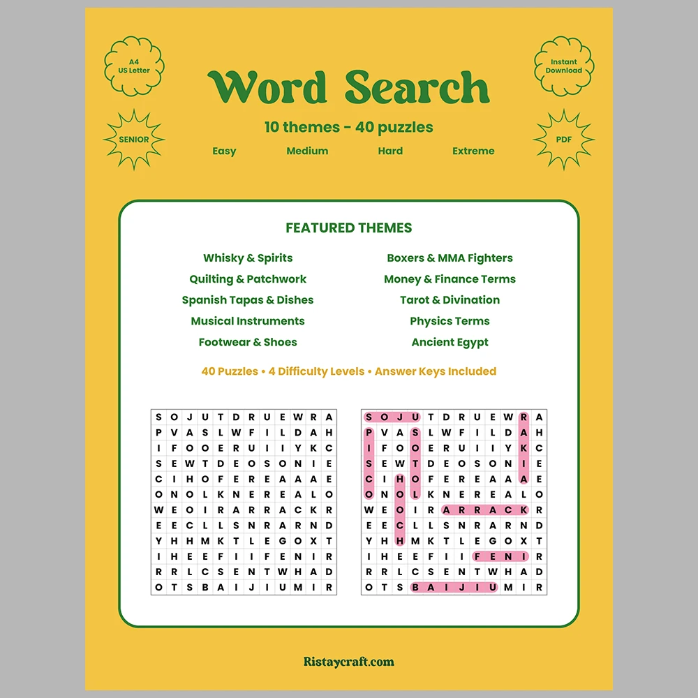 Word hunt – Culture, Lifestyle, and Hobbies – Science, History, and Economics themes