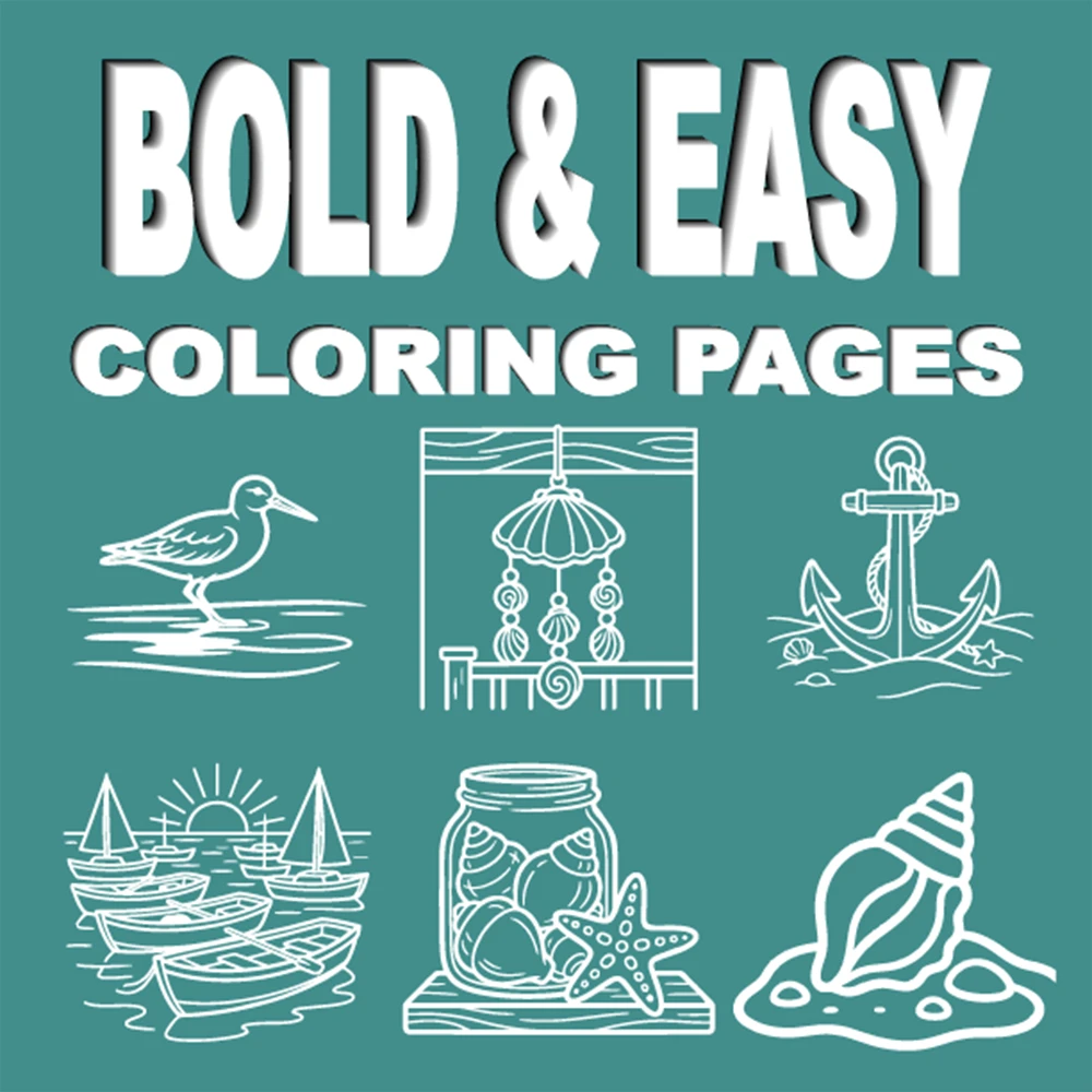 Cozy Ocean – Beach Coloring Book