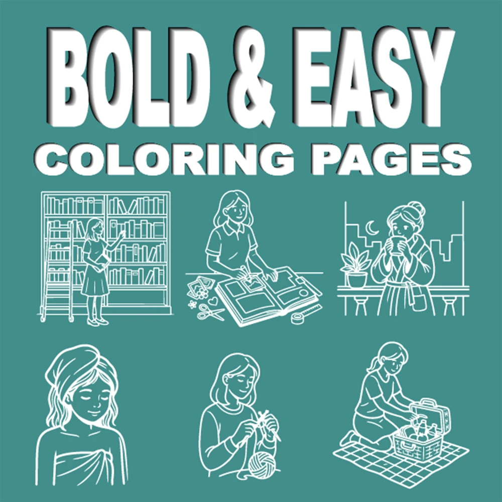 Cozy Girl – Self Care Coloring Book