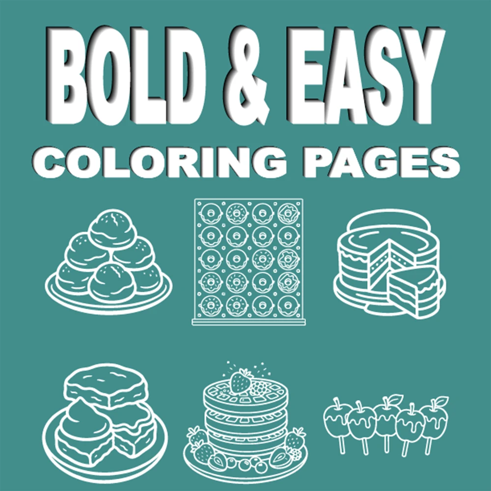Cozy Desserts – Bakery Coloring Book