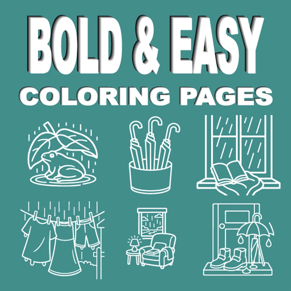Rainy Days Coloring Book
