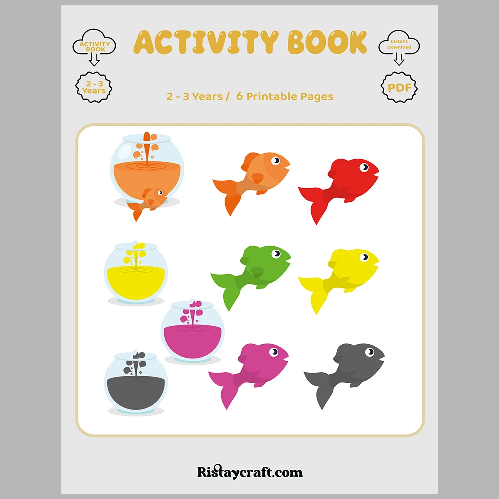 I Am Learning Colors – Color Matching Activity Book