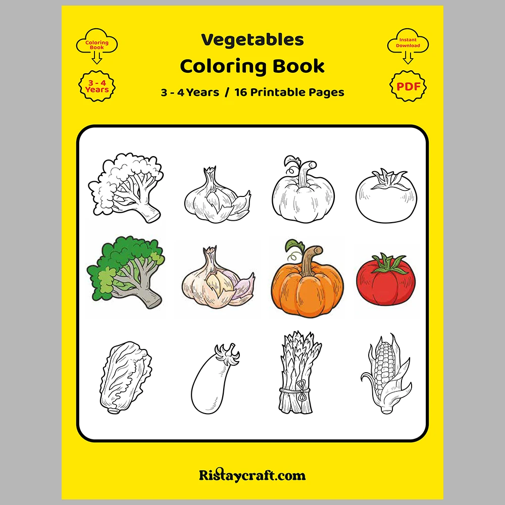 Vegetable Coloring Pages – Reference Images