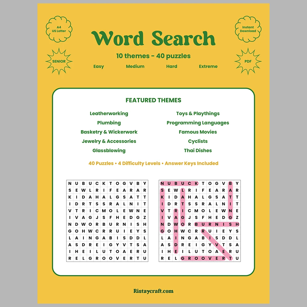 Word Search – Plumbing – Programming Languages ​​-Themes