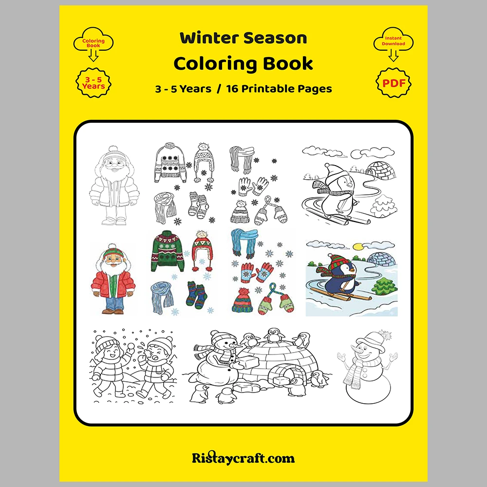 Winter Season Coloring Pages – Reference Images