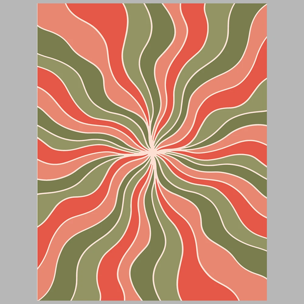 green and red themed posters