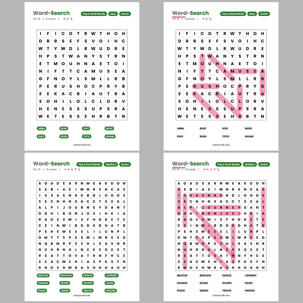 Word Puzzle – Architects – Clothing & Apparel – Themes – Vol. 2