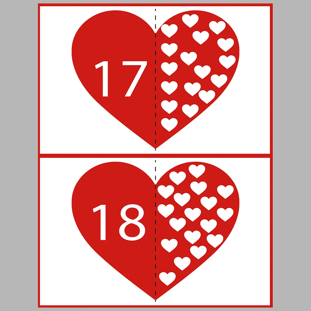 Number Matching Activity Book – Heart-Themed
