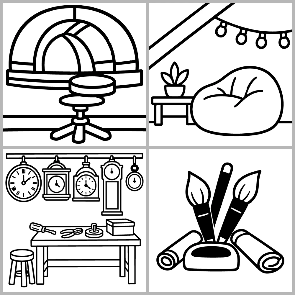 Corners Cozy Coloring Book