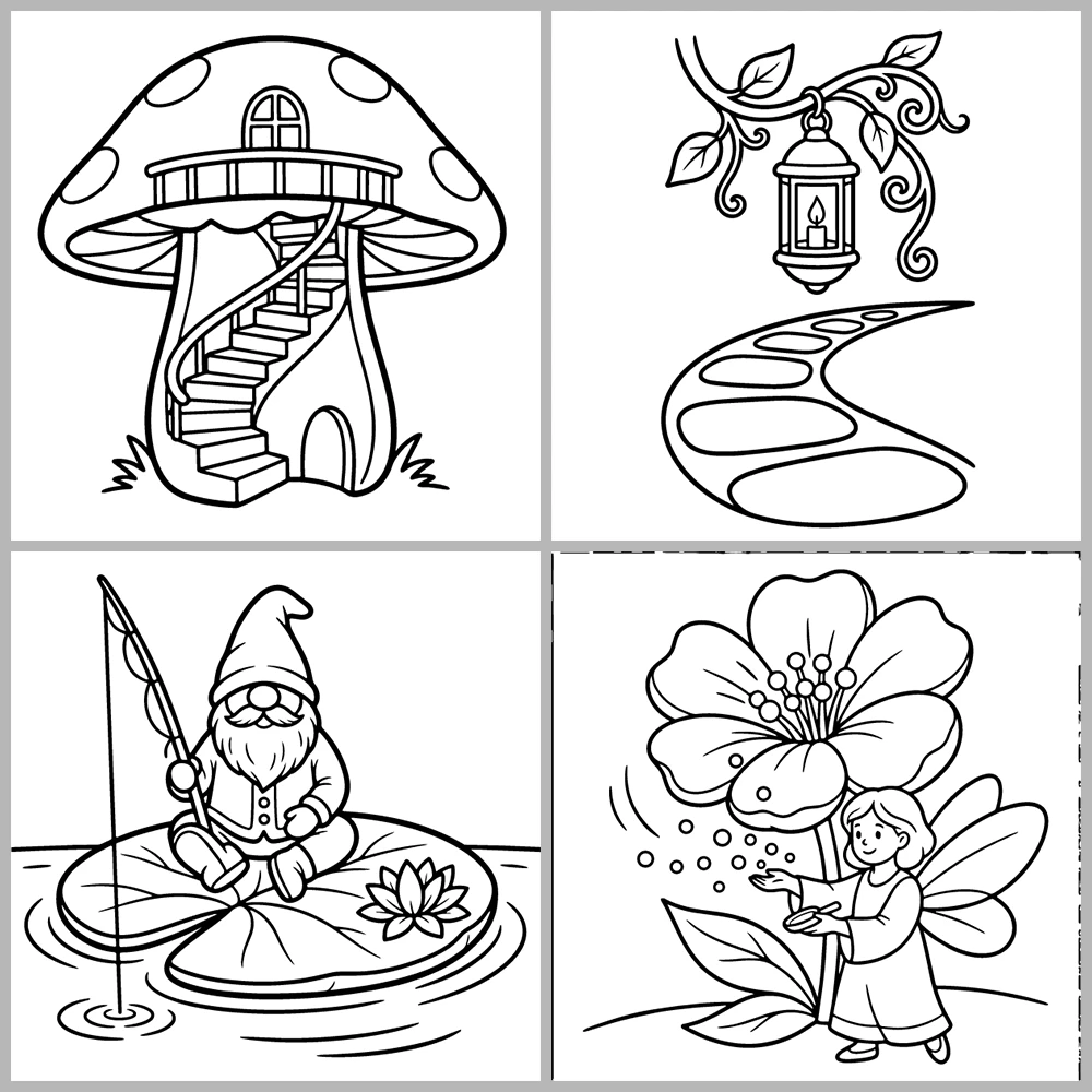 Cozy Fairy – Magical Coloring Book