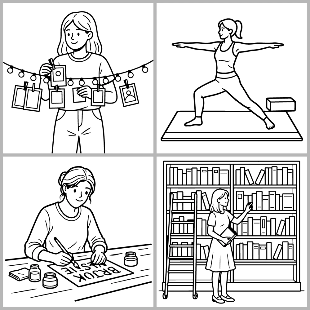 Cozy Girl – Self Care Coloring Book