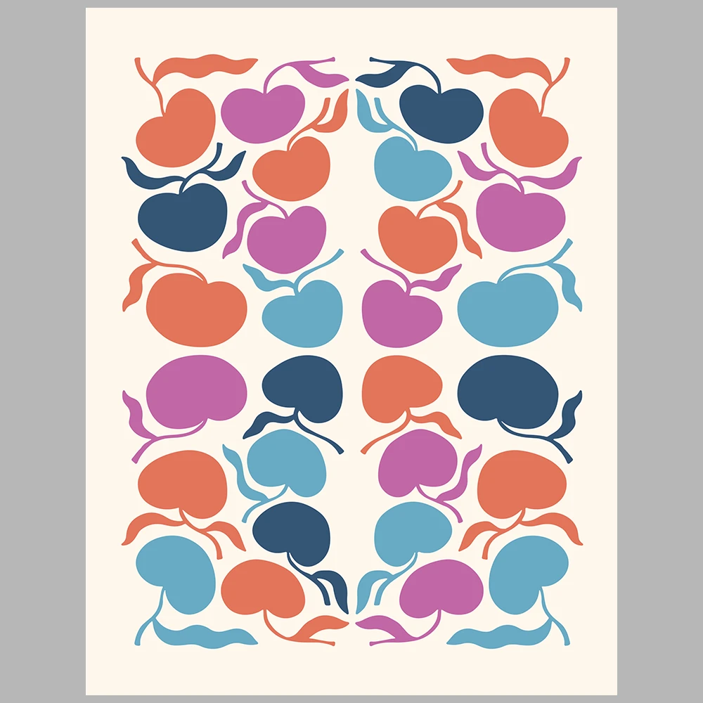 blue and purple themed poster