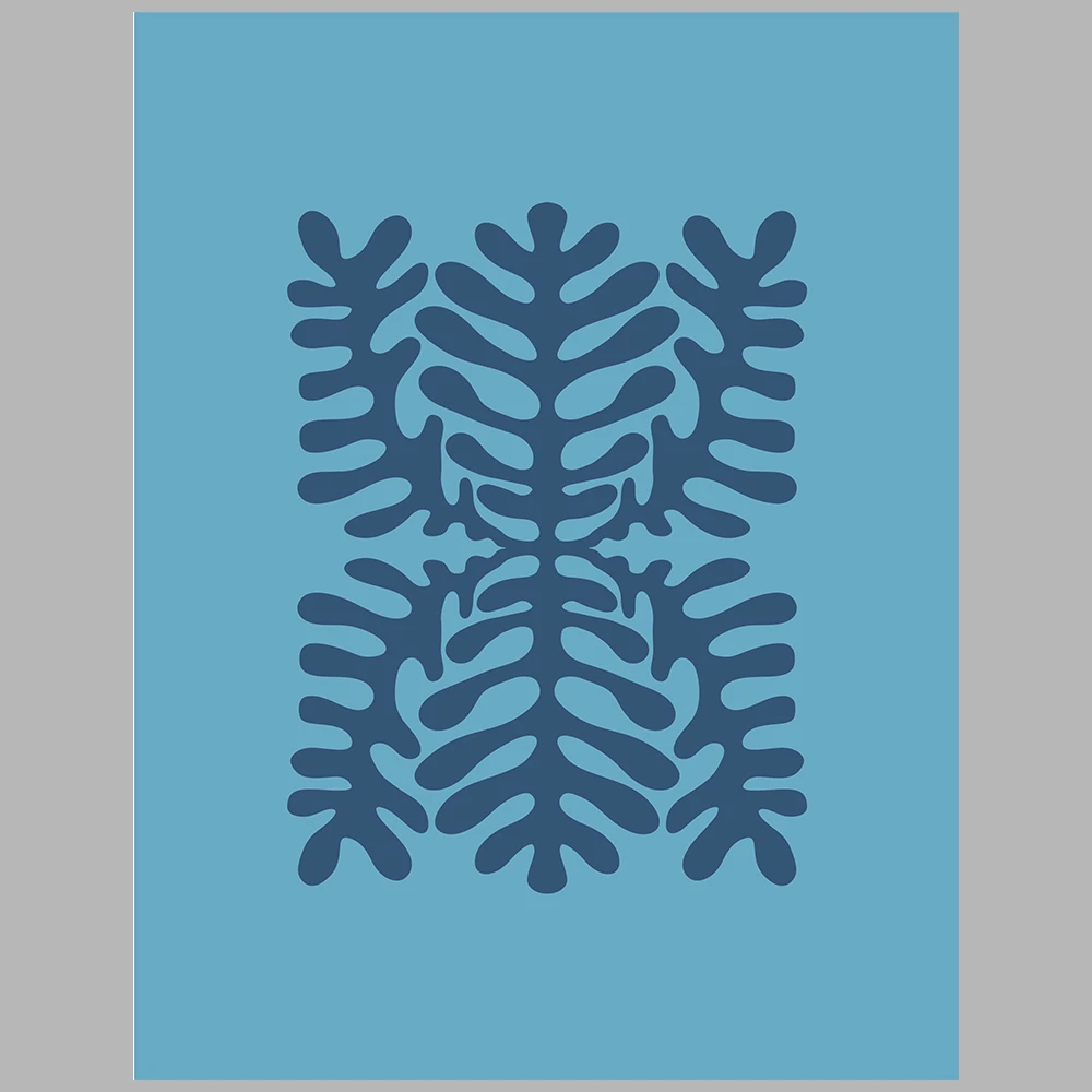 blue-themed posters