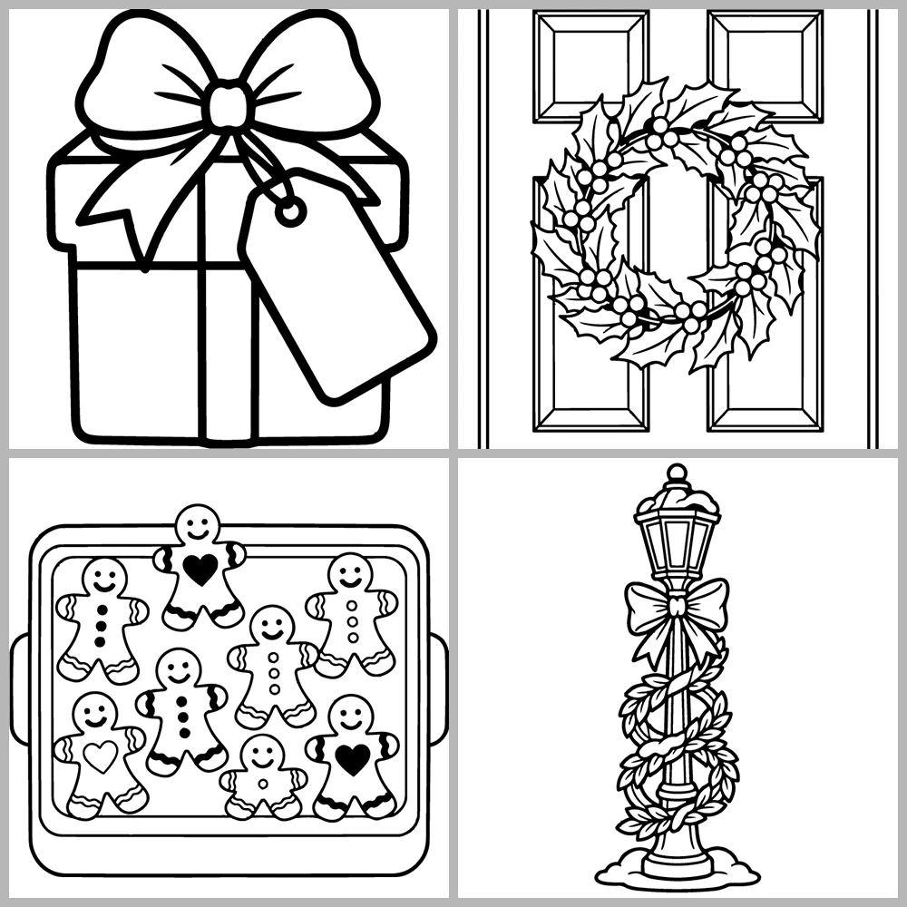 Christmas and Holiday Coloring Book