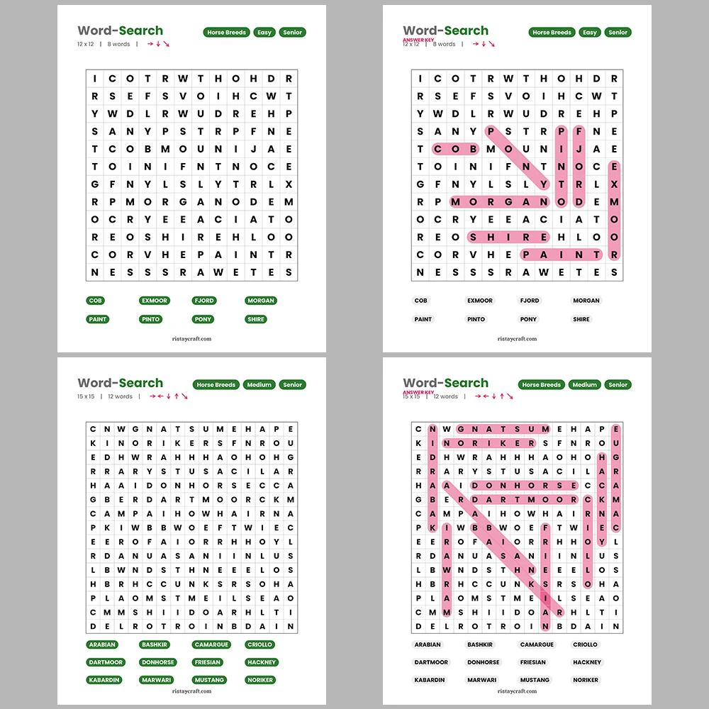 Word Search – Ecosystems & Biomes – Cosmetic & Beauty Brands -Themes