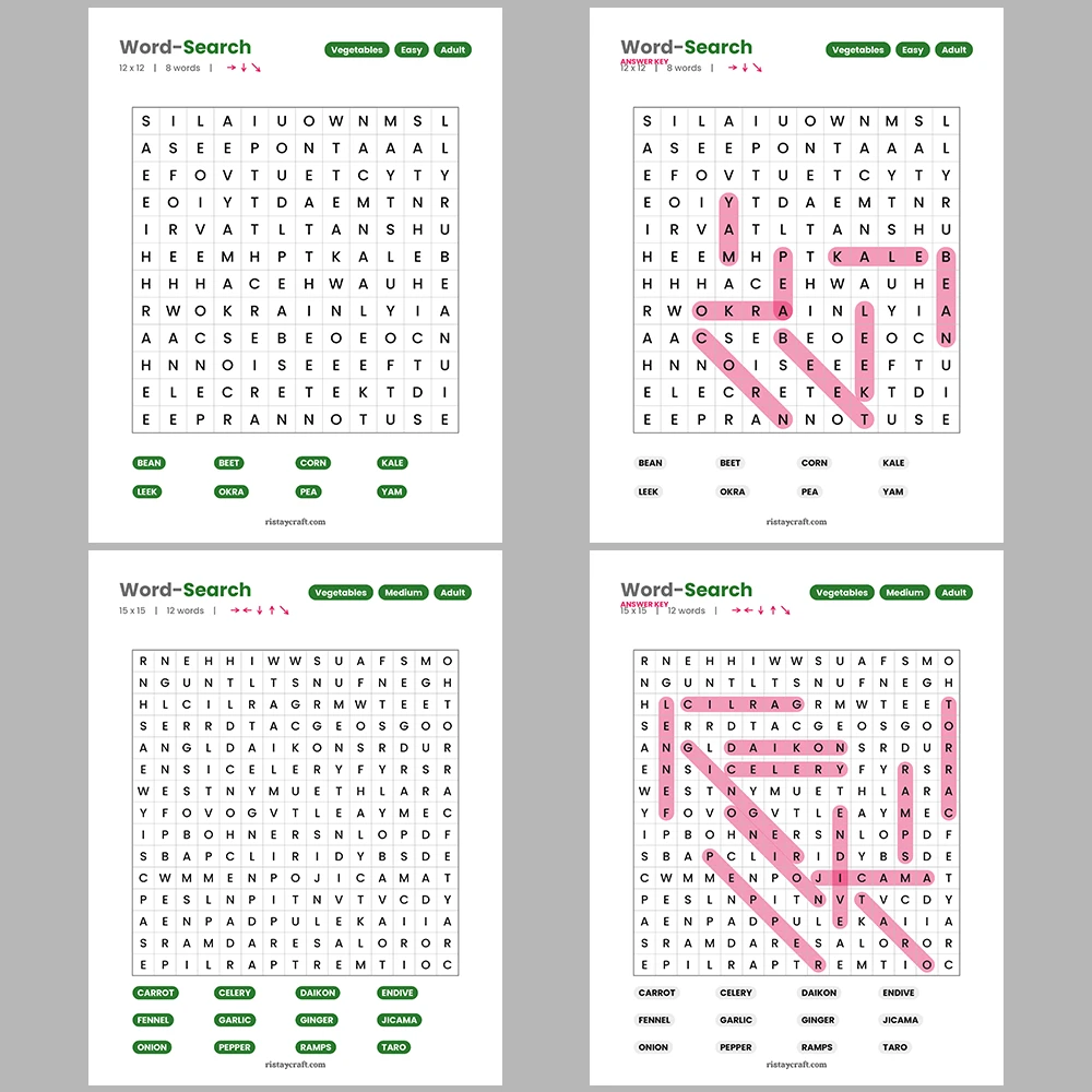 Word Puzzle – Board & Card Games – Music Theory & Notation – Themes