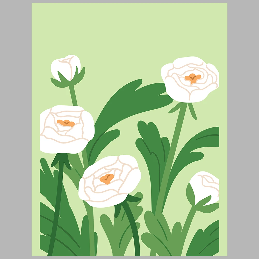 floral-themed posters