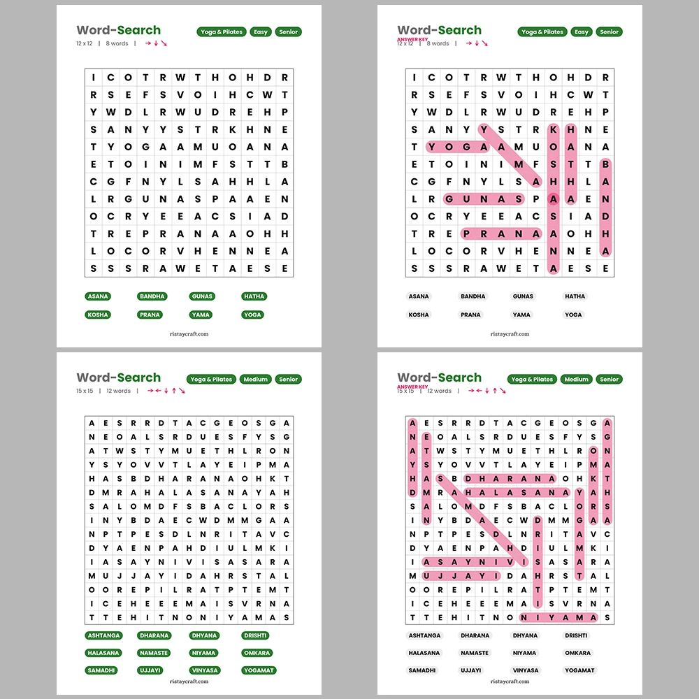 Word Puzzle – Origami & Paper Folding – Philosophers & Thinkers – Themes