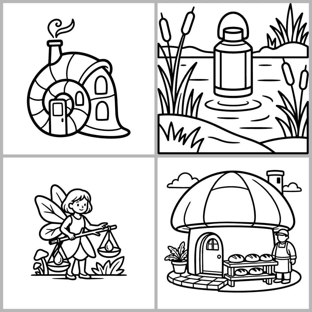 Cozy Fairy – Magical Coloring Book