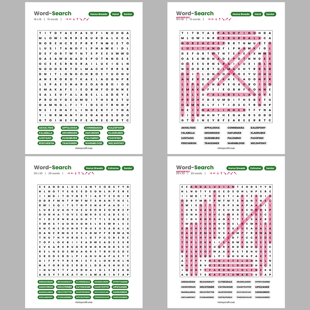 Word Search – Ecosystems & Biomes – Cosmetic & Beauty Brands -Themes