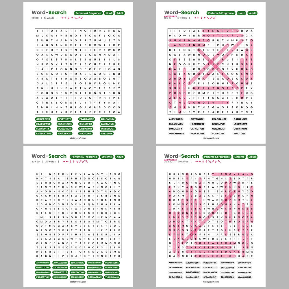 Word Search – World Leaders in History – Music Genres -Themes
