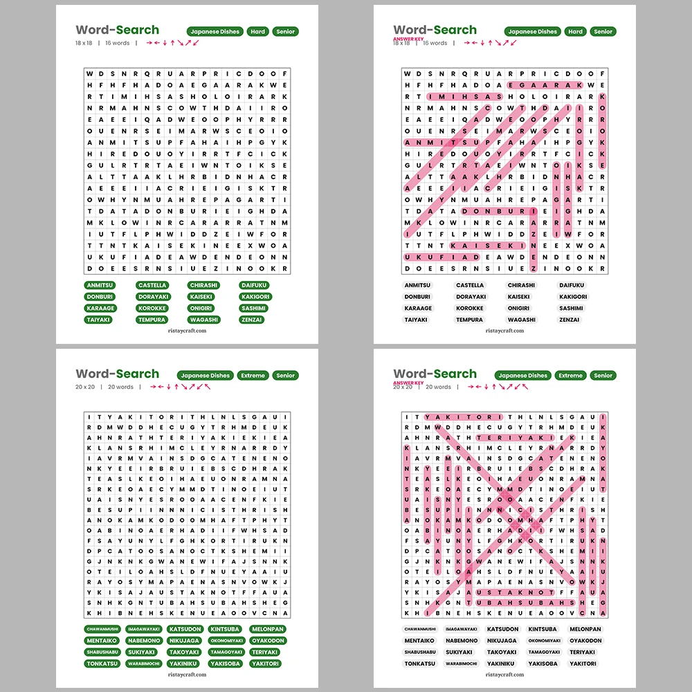 Word Puzzle – Tea & Tea Culture – Teeth & Dentistry – Themes