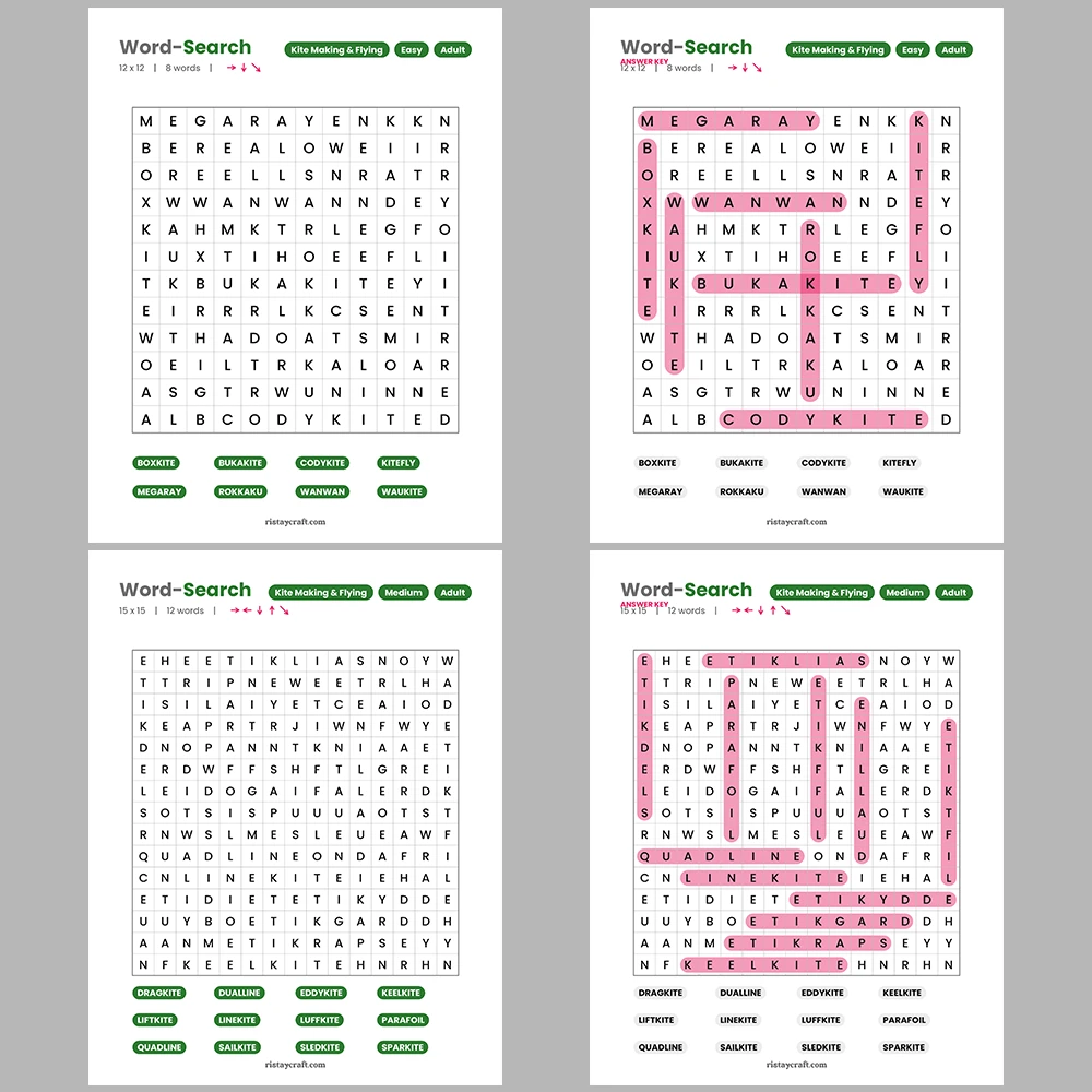 Word Search – Meteorology Instruments – Mountains & Peaks -Themes