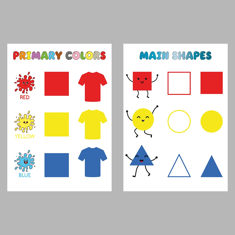 “Learning Basic Concepts for 3-Year-Olds” Pages