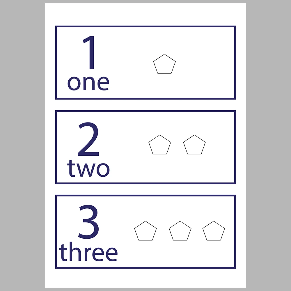 Pentagon-Themed Number Matching Activity Book
