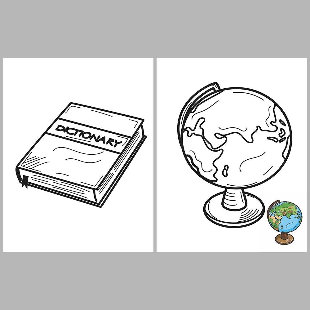 School Supplies Coloring Pages – With Reference Images