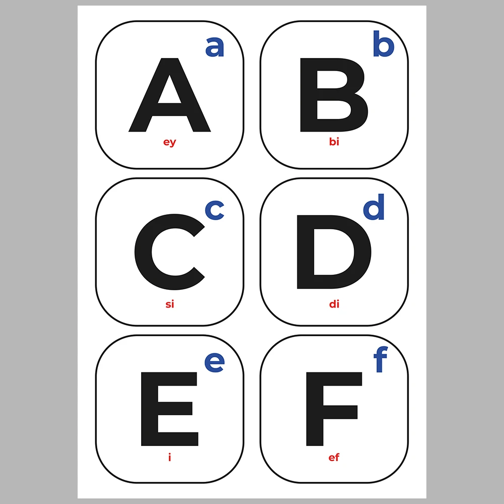 Learning the Alphabet – Suitable for Use with Classic-Themed Flashcards