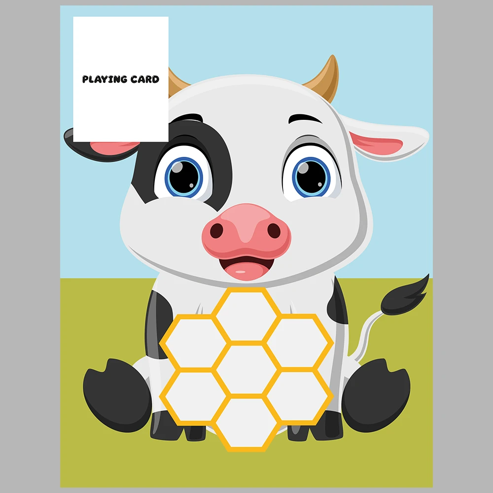 Cow-Themed Analytical Intelligence Card Game