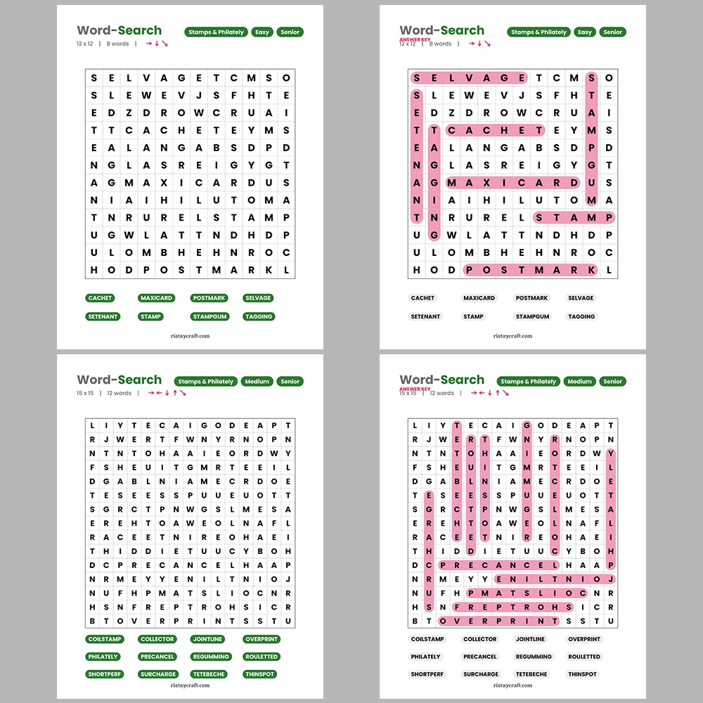 Word Puzzle – Stamps & Philately – Opera – Themes