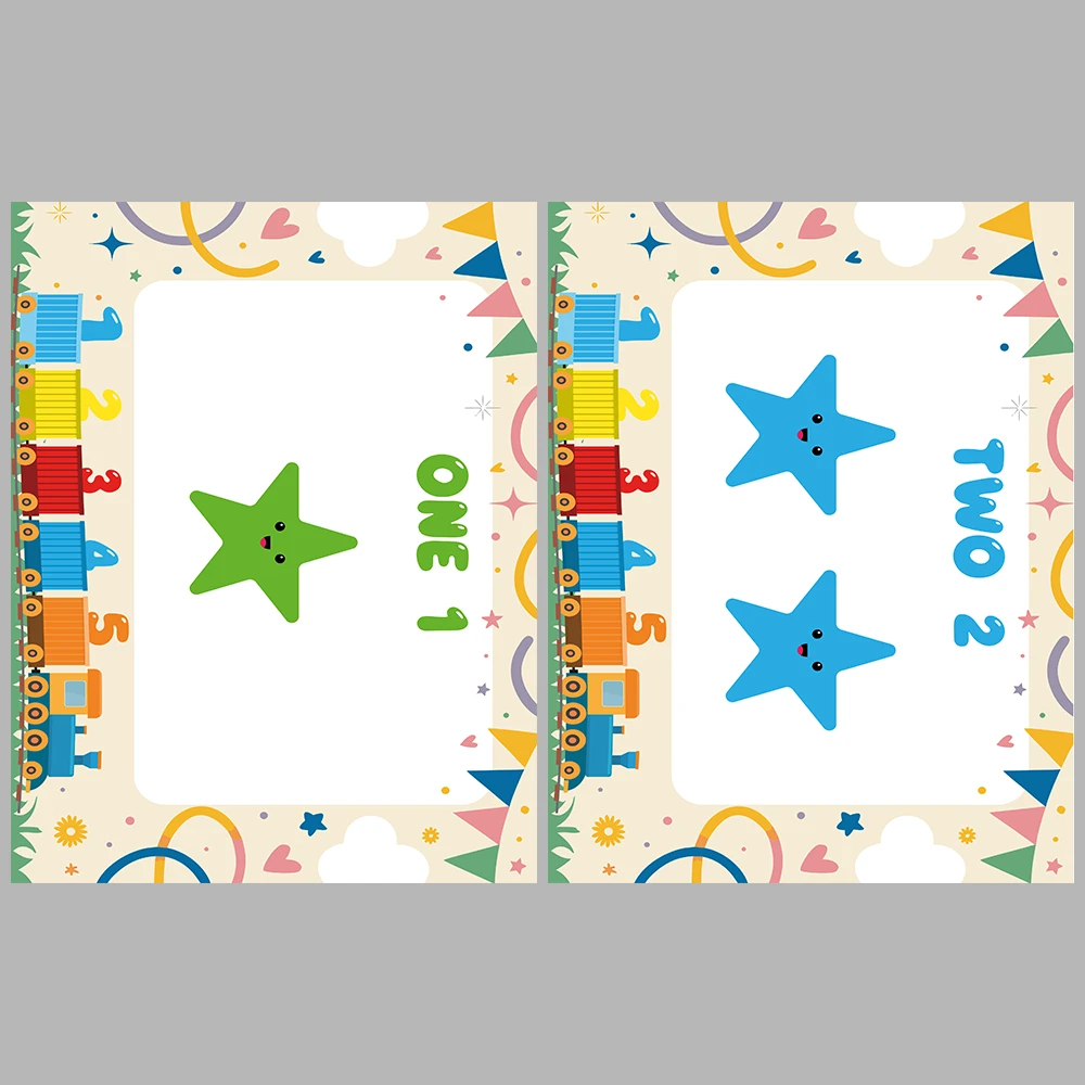 I am learning numbers – I am drawing – I am coloring.