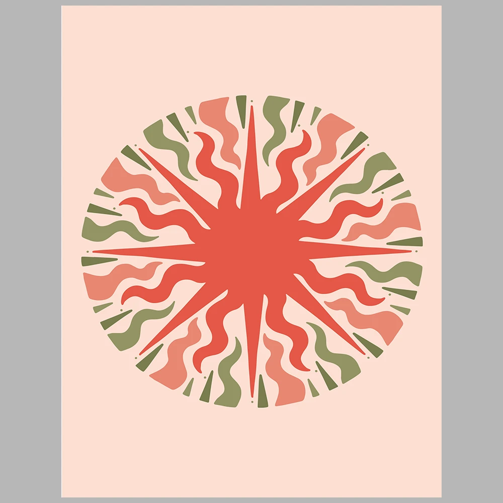 green and red themed posters