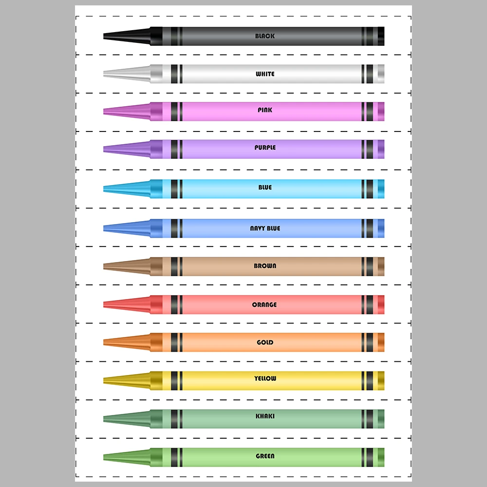 Pencil-Themed Color-Matching Activity Book