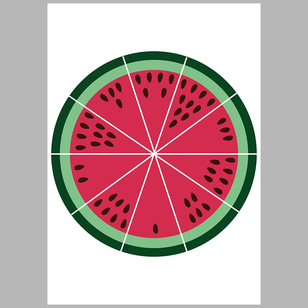 Watermelon-Themed Number Matching Activity Book