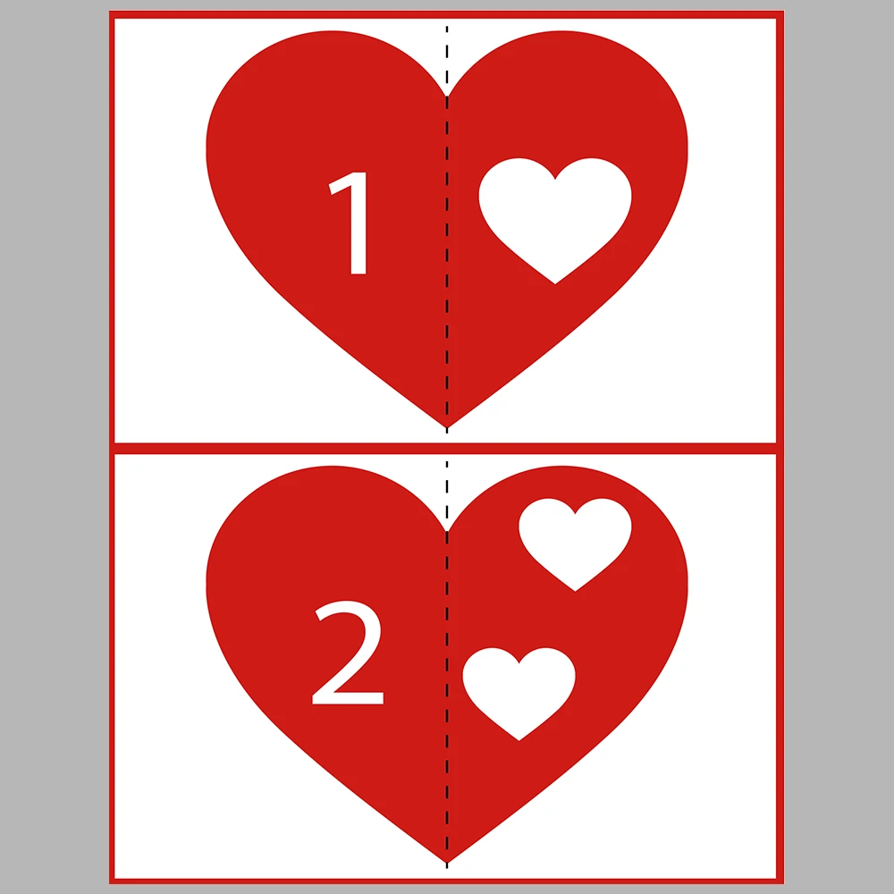 Number Matching Activity Book – Heart-Themed