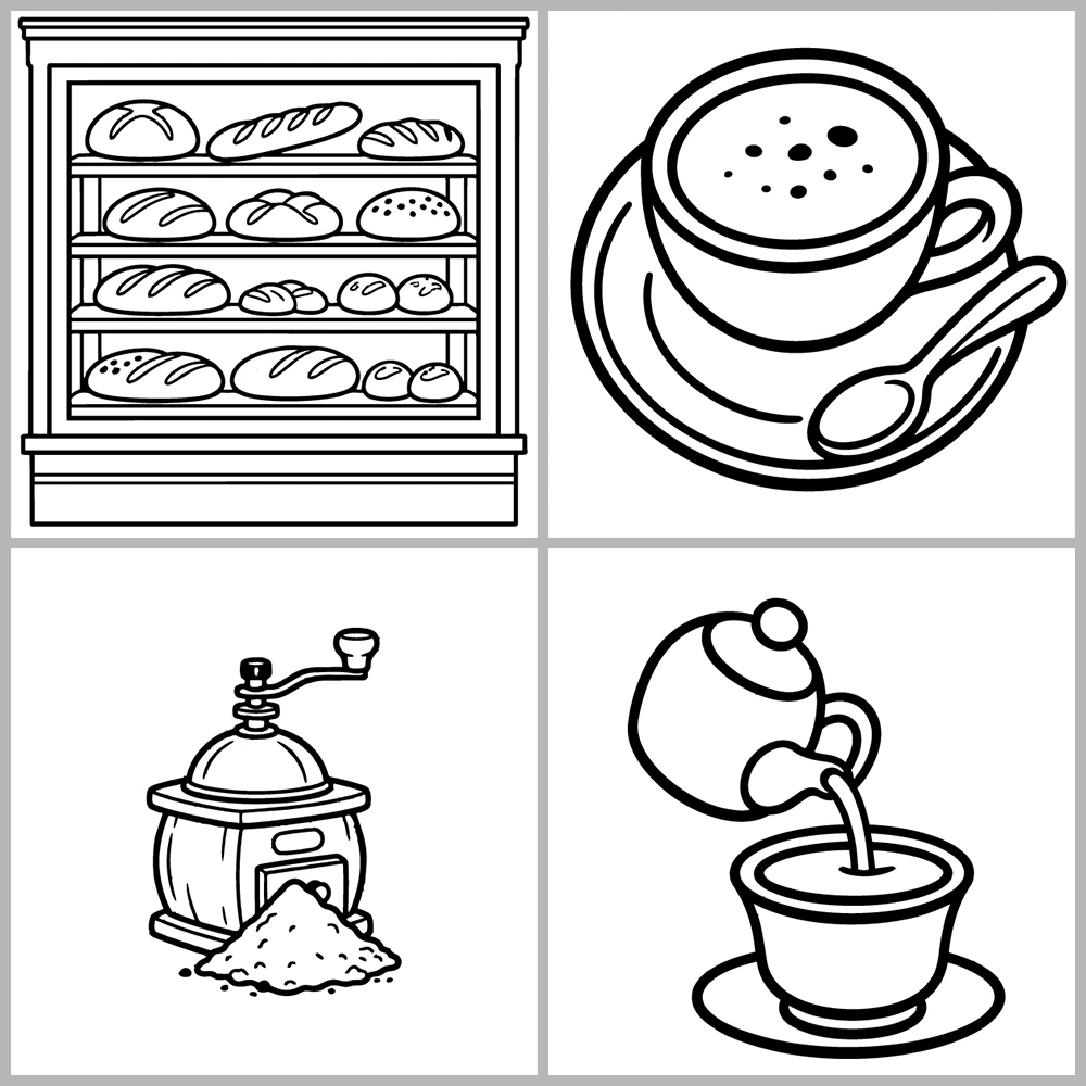 Cozy Coffee – Tea Coloring Book