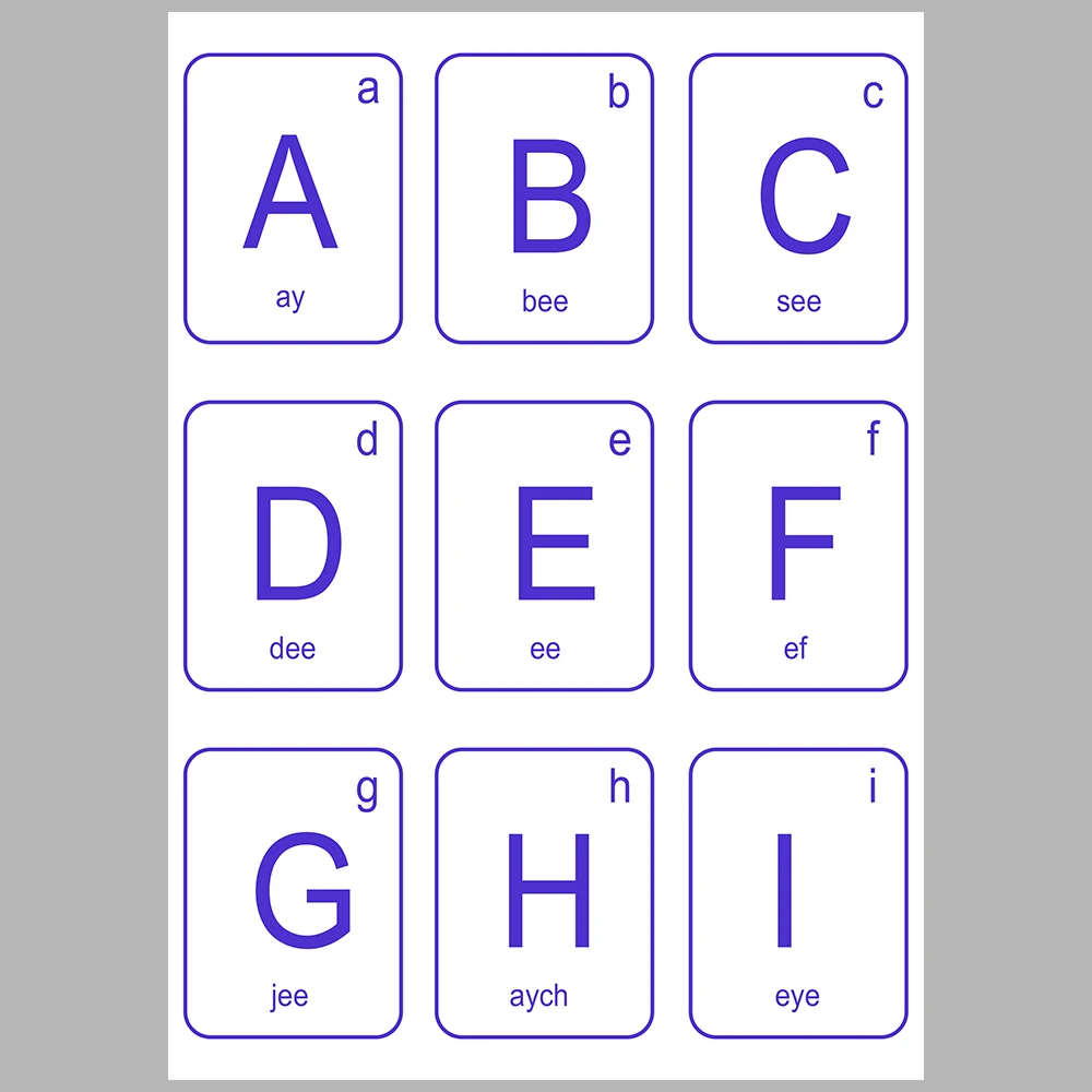 I Am Learning Letters – Suitable for Use with Blue-Themed Flashcards