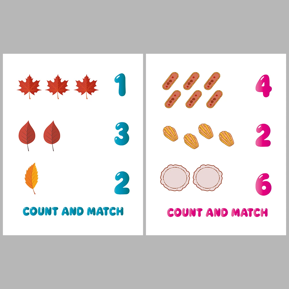Number-Object Matching Activity Book
